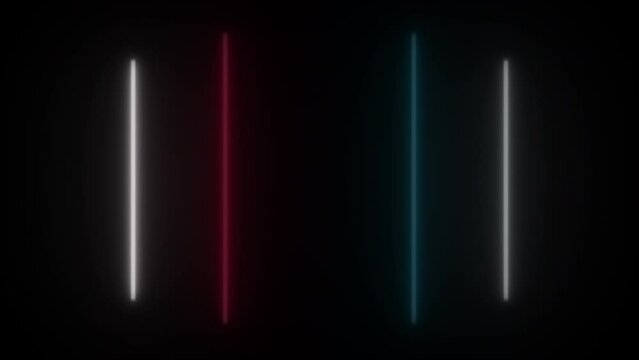 Concept 105-N1 Animated abstract neon light with led light effect and flashing moving pattern.