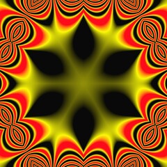 red and yellow background