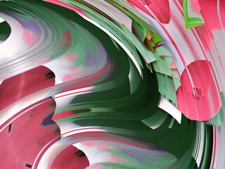 red and green abstract