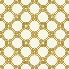 Seamless golden ornament in arabian style. Geometric abstract background. Pattern for wallpapers and backgrounds