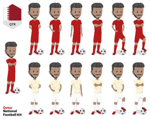 Qatar Football Team Kit, Home kit and Away Kit