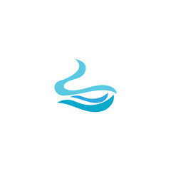 Fototapeta premium wave logo bussines element of nature concept design template
