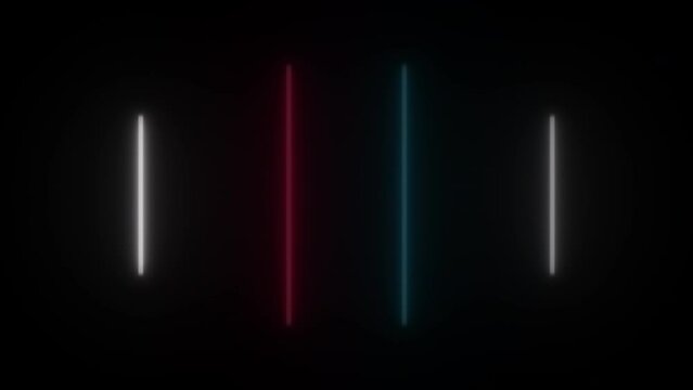 Concept 164-N1 Animated abstract neon light with led light effect and flashing moving pattern.