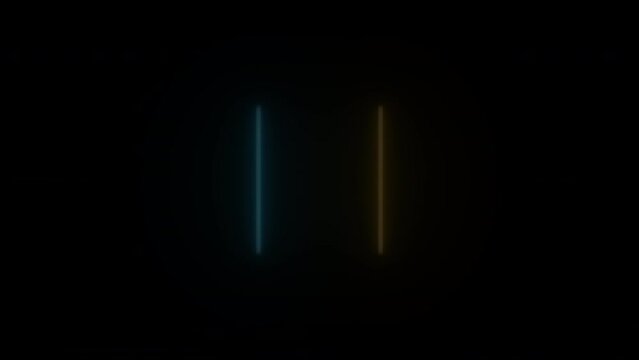 Concept 166-N1 Animated abstract neon light with led light effect and flashing moving pattern.