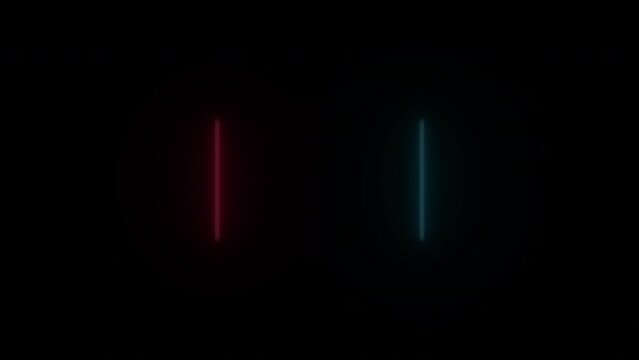 Concept 167-N1 Animated abstract neon light with led light effect and flashing moving pattern.
