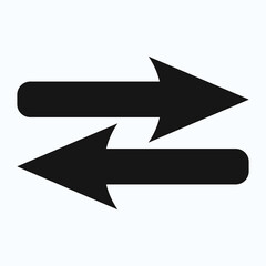 Black arrow icon vector EPS- 10