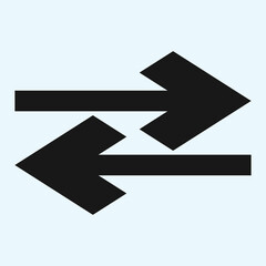 Black arrow icon vector EPS- 10