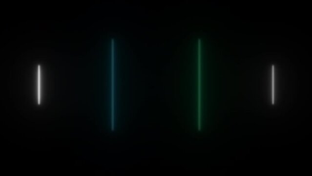 Concept 168-N1 Animated abstract neon light with led light effect and flashing moving pattern.