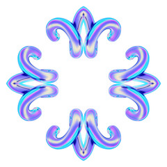 Obraz premium 3D Gradients Oversaturated Rainbow Color Pattern Shape, With Unique Style, Is Perfect For Use As An Additional Element Or Logo In Your Design