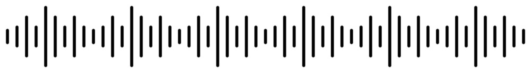 Sound Wave Music Volume Icon Symbol for Logo, Apps, Pictogram, Website or Graphic Design Element. Format PNG