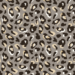 Seamless leopard skin pattern.