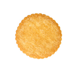 round cracker isolated on transparent background png file