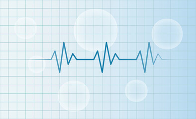 Medical health care heart lifeline background