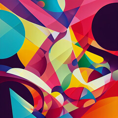 Colorful minimal geometric paper   abstract background