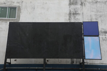 Billboard at the empty space beside the road can be used to add words