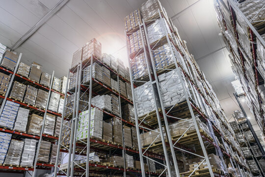 Cold storage, grocery warehouse for storing perishable meat, fish, vegetables products