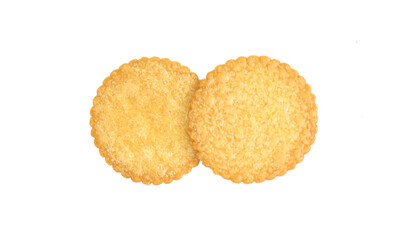 round cracker isolated on transparent background png file