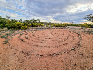 Fototapeta na wymiar Outback Rock Art in South Australia