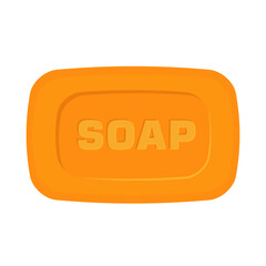 bar of soap flat vector illustration logo icon clipart
