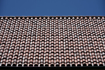 New modern version of a Spanish Mexican style tile roof