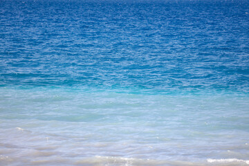 Blue water in the sea as an abstract background.