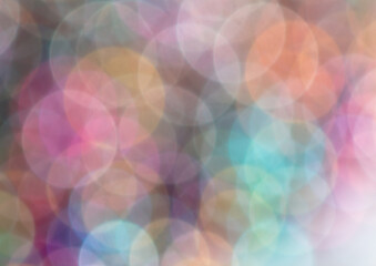 Multicolored festive bokeh as background.