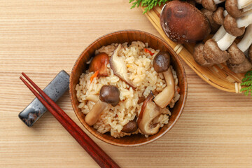 きのこの炊き込みご飯