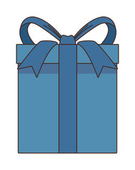 blue gift box present