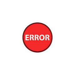 error icon vector design templates