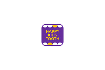 Teeth & Tooth Kids Dental Logo Icon Design Template