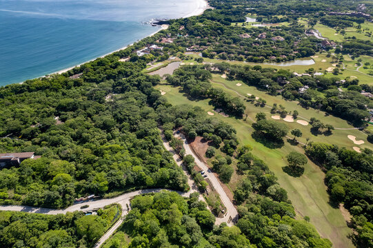 Aerial photography Reserva Conchal Guanacaste