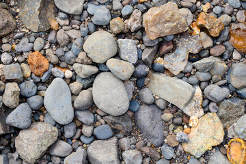 Rock, River stone, pattern pebbles texture background