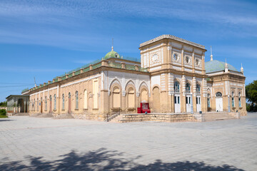 Palace of Bukhara Emir Seyid Abdulahad Khan on a sunny day, Kagan, Uzbekistan