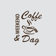 Modern coffee t-shirt design