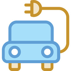 Hybrid Car Vector Icon
