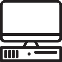 Computer Vector Icon 