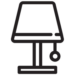 Table Lamp Vector Icon