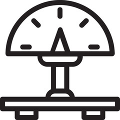 Luggage Scale Vector Icon