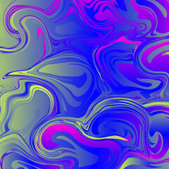 Fototapeta na wymiar Fluid abstract flow colorful waves background. Ink splash. Vector illustration.