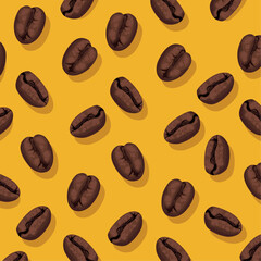 coffee seeds pattern - 532895686