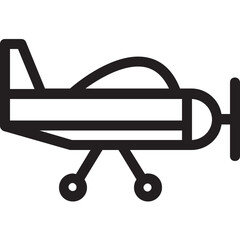 Training Jet Vector Icon