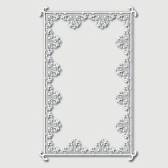 Frame, in the style of an ornament, Vector illustration eps 10, Art.