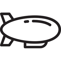 Zeppelin Vector Icon © creativestall
