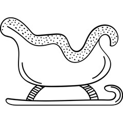 Sled Vector Icon
