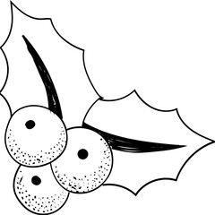 Mistletoe Vector Icon