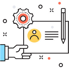 Obraz premium Business Card Vector Icon 