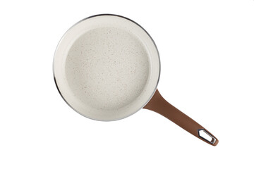 Frying pan, skillet, clipping path, isolated on white background. File contains clipping path. Full depth of field. Close-up