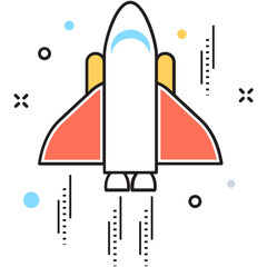 Rocket Vector Icon