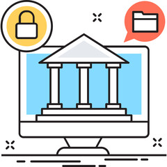 Secure Banking Vector Icon