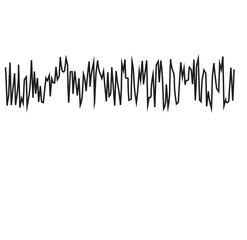 Earthquake seismogram or music voice volume wave vector Sound waves vector illustration Sound wave,pulse ilustration logo vector icon
